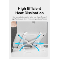 Підставка до ноутбука Vention Laptop X-type Stand White ABS 83-170мм (KDNW0) Diawest