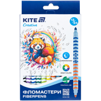Фломастери Kite Creative двосторонні 12 кольорів (K-1151) Diawest