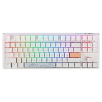 Клавіатура Ducky One 3 TKL Cherry MX Silent Red RGB UA USB White (DKON2187ST-SUAPXPWWWSC1) Diawest