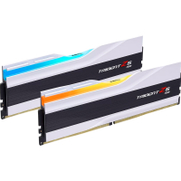 Модуль пам'яті для комп'ютера DDR5 32GB (2x16GB) 7200 MHz Trident Z5 RGB Matte White G.Skill (F5-7200J3445G16GX2-TZ5RW) Diawest