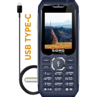 Мобільний телефон Sigma X-style 341 BRO Type-C Blue (4827798368428) Diawest