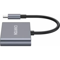 Концентратор Canyon hub DS-3 3in1 USB-C Dark Grey (CNS-TDS3) Diawest