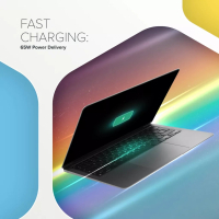 Зарядний пристрій Canyon HEXAGON 65 GaN 65W 2xPD 1xQC EU Black (CND-CHAHEX65B) Diawest