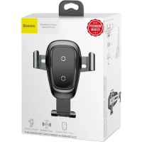 Універсальний автотримач Baseus Metal Gravity with technology Qi 10W (WXYL-B0A) Diawest