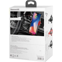 Універсальний автотримач Baseus Metal Gravity with technology Qi 10W (WXYL-B0A) Diawest