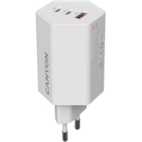 Зарядний пристрій Canyon HEXAGON 65 GaN 65W 2xPD 1xQC EU White (CND-CHAHEX65W) Diawest