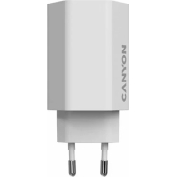 Зарядний пристрій Canyon HEXAGON 65 GaN 65W 2xPD 1xQC EU White (CND-CHAHEX65W) Diawest