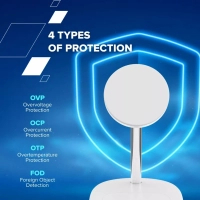 Зарядний пристрій Canyon wireless charger WCS-205 15W Qi2 2in1 w/o adapter White (CNS-WCS205WW/A) Diawest