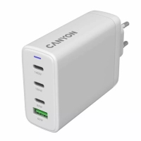 Зарядний пристрій Canyon CU140ACC GaN 150W 3xPD 1xQC EU White (CNS-CUW140ACC) Diawest
