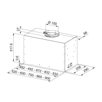 Витяжка кухонна Franke Box Flush Basic FBFE LG A52 (305.0729.554) Diawest