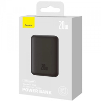 Батарея універсальна Baseus Magnetic Wireless Mini 10000mAh 20W, PD QC, black (PPCX070001) Diawest