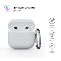 Чохол для навушників Armorstandart Hang Case для Apple AirPods 4 White (ARM81295) Diawest