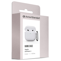 Чохол для навушників Armorstandart Hang Case для Apple AirPods 4 White (ARM81295) Diawest