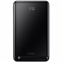 Батарея універсальна Baseus Magnetic Wireless Bracket 10000mAh 20W, PD QC/3.0, Qi + cabel 60W 0.5м, black (PPCX000003) Diawest