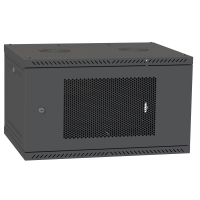 Шафа настінна Ipcom 4U, 600*350, перфорація, RAL9005 (СН-4U-060х035-ДП-9005) Diawest