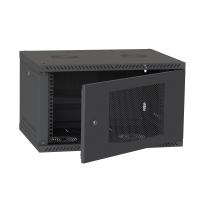Шафа настінна Ipcom 4U, 600*350, перфорація, RAL9005 (СН-4U-060х035-ДП-9005) Diawest