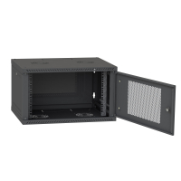 Шафа настінна Ipcom 4U, 600*350, перфорація, RAL9005 (СН-4U-060х035-ДП-9005) Diawest