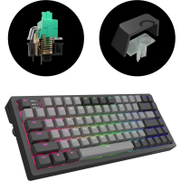 Клавіатура Dark Project KD83A PBT Mechanical Gateron Cap Teal USB Black/Gray (KB-GCT-871-100004) Diawest