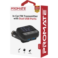FM модулятор Promate ezfm-2 black AUX/SD/USB Black (ezfm-2.black) Diawest