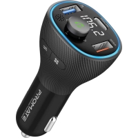 FM модулятор Promate PowerTune 38w USB-A OTG/USB-A QC3.0/USB-C PD Black (powertune-38w.black) Diawest