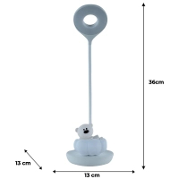 Настільна лампа Kite Cloudy Bear LED з акумулятором, блакитна (K24-493-2-3) Diawest