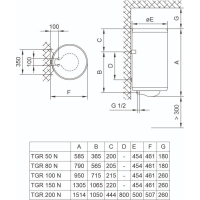 Бойлер TIKI TGR150N_PRIMEM150 (700174) Diawest