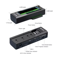 Концентратор Sandberg USB3.2 Type-C toSSD M2/NVMe SATA Cloner & Dock Sandberg (136-49) Diawest