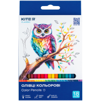 Олівці кольорові Kite Classic 18 кольорів (K-052) Diawest