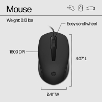 Комплект HP 150 USB Black (240J7AA) Diawest