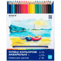 Олівці кольорові Kite Classic акварельні, 24 кольори (K-1050) Diawest