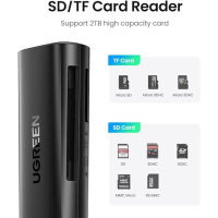 Зчитувач флеш-карт Ugreen USB 3.0 Type-A for 2xSD 5Gb CM264 (60722) Diawest