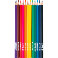 Олівці кольорові Kite Classic тригранні, 12 кольорів (K-053) Diawest