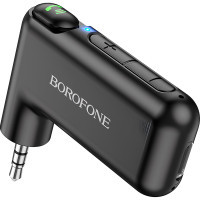 FM модулятор BOROFONE BC35 Wideway car AUX BT receiver Black (BC35B) Diawest