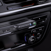 FM модулятор BOROFONE BC35 Wideway car AUX BT receiver Black (BC35B) Diawest