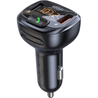 FM модулятор Promate SmarTune 4 USB QC3.0/USB OTG/MICROSD BLACK (smartune-4.black) Diawest