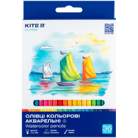 Олівці кольорові Kite Classic акварельні, 36 кольорів (K-1052) Diawest