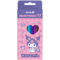 Олівці кольорові Kite Kuromi тригранні, 12 кольорів (HK25-053) Diawest