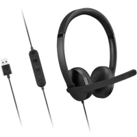 Навушники Lenovo USB-A Wired Stereo Headset Gen 2 Black (4XD1P83425) Diawest