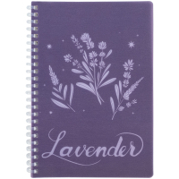 Блокнот Axent на спіралі А5 80 аркушів, клітинка, пластикова обкладинка, Lavender 4 (8033-4-A) Diawest