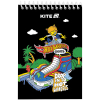 Блокнот Kite на спіралі Hot Wheels А6, 48 аркушів, нелінований (HW25-196-2) Diawest