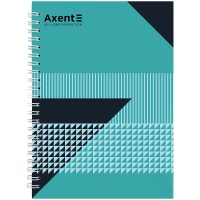 Блокнот Axent на спіралі А5 96 аркушів, клітинка, тверда обкладинка №17 (8032-17-A) Diawest