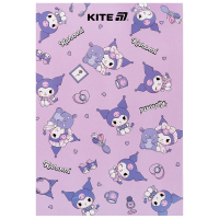 Блокнот Kite Kuromi A5, 50 аркушів, клітинка (HK25-194-1) Diawest