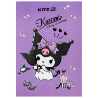 Блокнот Kite Kuromi A5, 50 аркушів, клітинка (HK25-194-2) Diawest