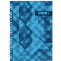 Блокнот Axent на спіралі А5 96 аркушів, клітинка, тверда обкладинка №33 (8032-33-A) Diawest