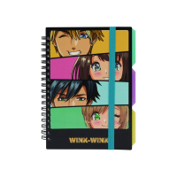 Блокнот Optima Desing 35, B6 з розділювачами 100 аркушів, клітинка (O20358-35) Diawest