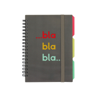 Блокнот Optima Desing 44, B6 з розділювачами 100 аркушів, клітинка (O20358-44) Diawest