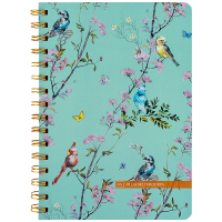 Блокнот Axent на спіралі Olga Selyshcheva, Spring А5 80 аркушів, клітинка, тверда обкладинка (8470-1-A-OS) Diawest