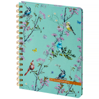 Блокнот Axent на спіралі Olga Selyshcheva, Spring А5 80 аркушів, клітинка, тверда обкладинка (8470-1-A-OS) Diawest