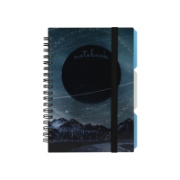 Блокнот Optima Desing 40, B6 з розділювачами 100 аркушів, клітинка (O20358-40) Diawest