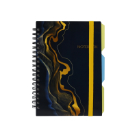 Блокнот Optima Desing 41, B6 з розділювачами 100 аркушів, клітинка (O20358-41) Diawest